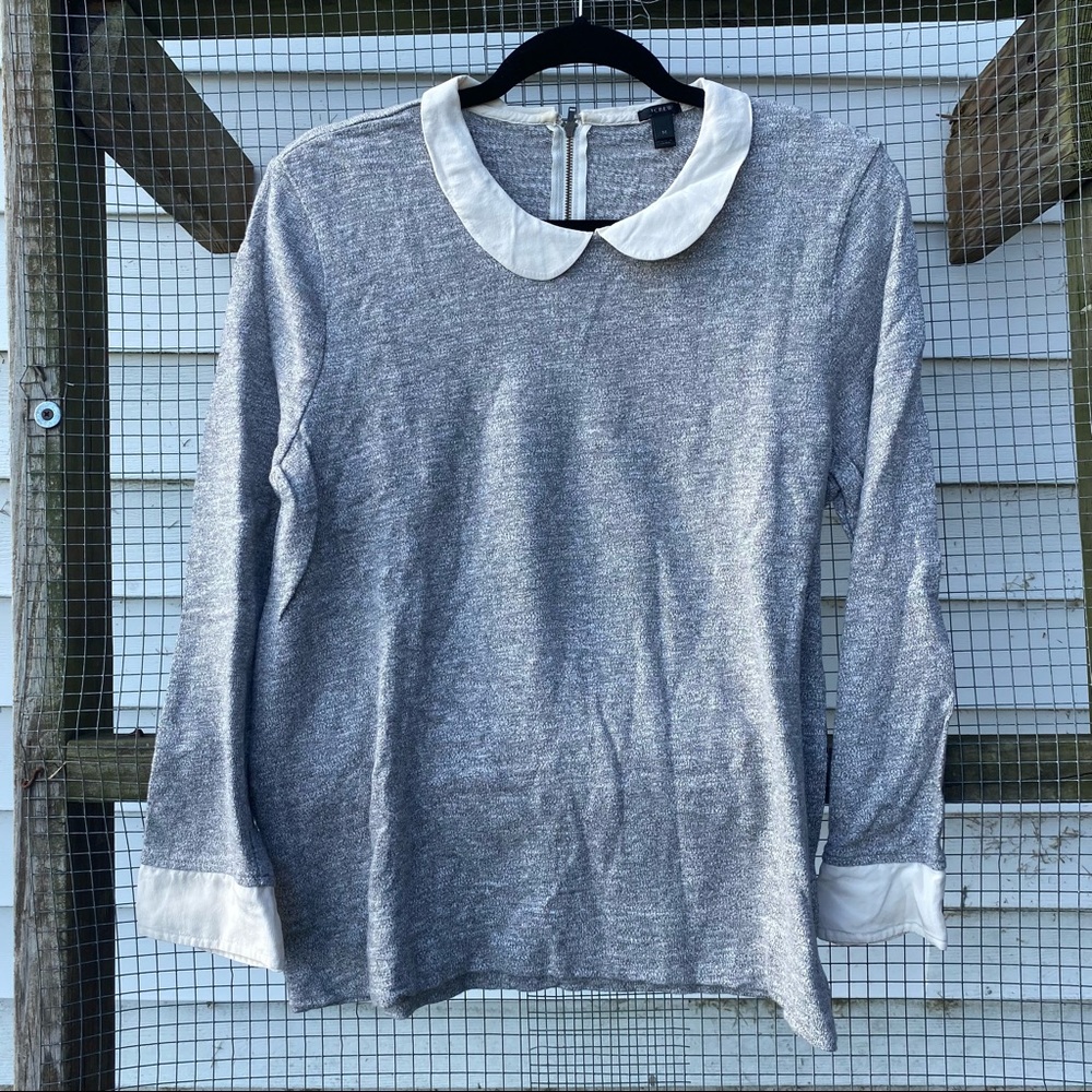 J Crew Peter Pan collar top